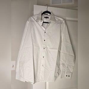 Express Modern Fit Men's Button Up White Shirt